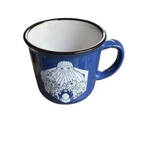 2019 Coffee Mug Loot Anime Exclusive Enamel Blue And White Cup